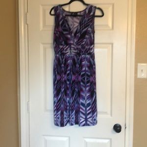 AB Studio Multicolored Midi Dress size 6